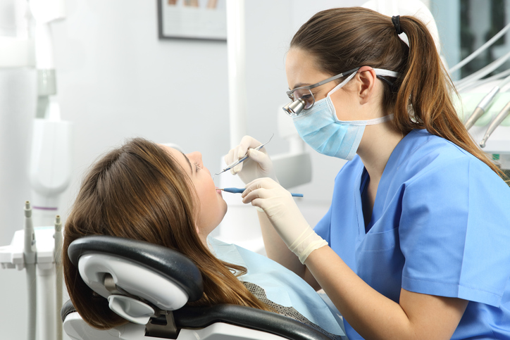 Patient receiving nitrous oxide sedation